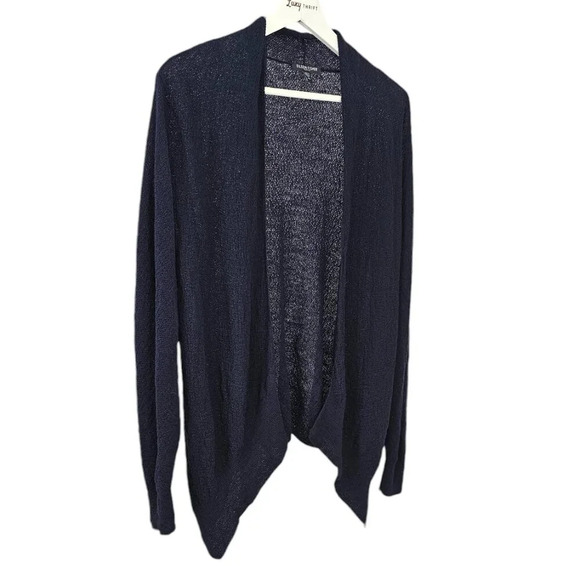 Eileen Fisher Womens 100% Wool Textured High Low Long Sleeve Open Front Size MP - Picture 3 of 8